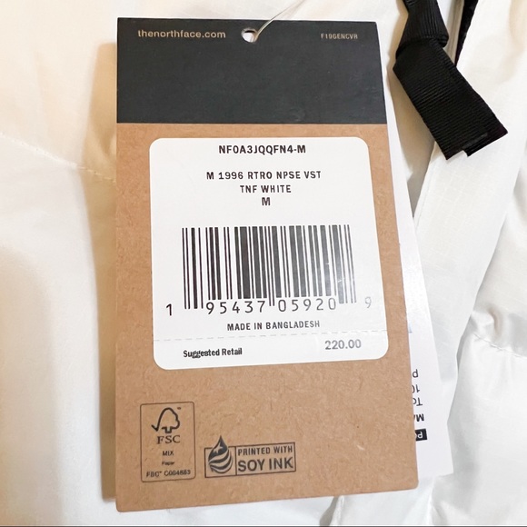 The North Face 1996 Nuptse Vest White🔥🔥🔥🔥🔥 - Picture 15 of 16